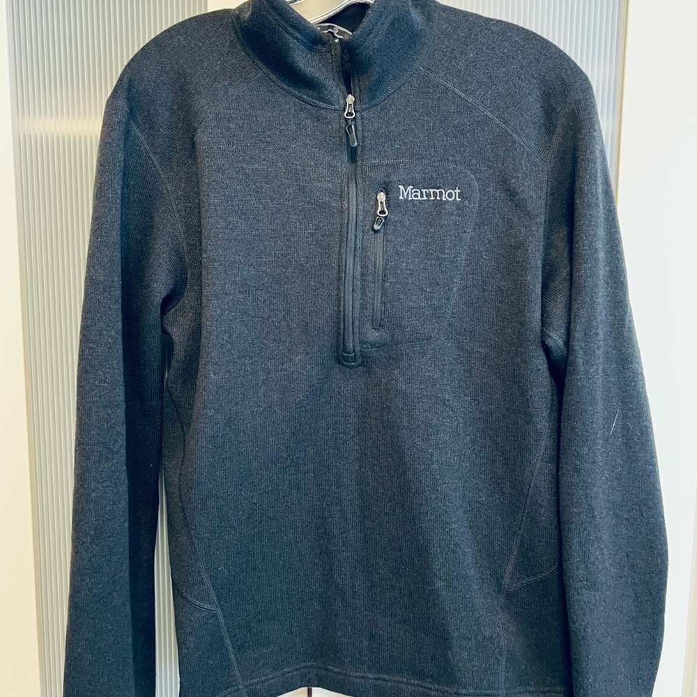 Marmot Men's Charcoal Zip-Up Sweater
